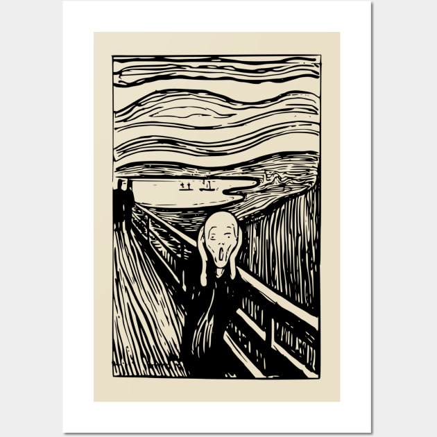 Edvard Munch The Scream Graphic Wall Art by CatsandBats